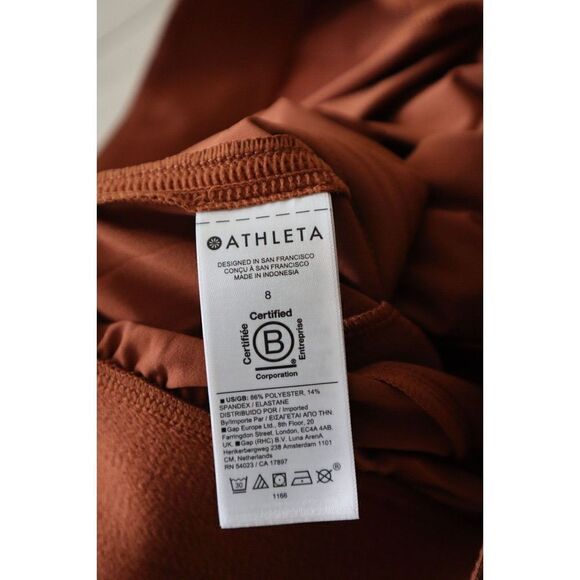 Athleta 533443-05 Women's Sz 8 Brown Brooklyn Heights Hi-Rise Jogger Pants - Picture 12 of 12